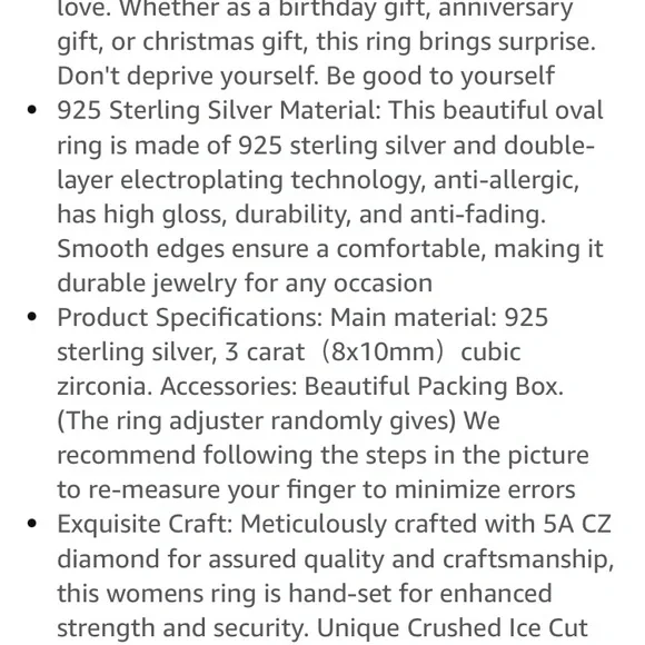 Blue Gemstone Silver Ring - Picture 6 of 10